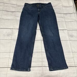 L.L. Bean Lined Jeans Mens 36x32 Blue Denim Thermal Waffle Lined Model 511520